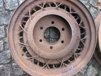 Drátěné Disky Hering 3,62 x 17" Tatra Praga Horch Mercedes - 5