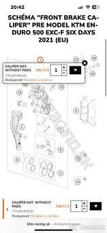 Oem ktm exc/ sx brembo strmen, kotuc, adapter - 5