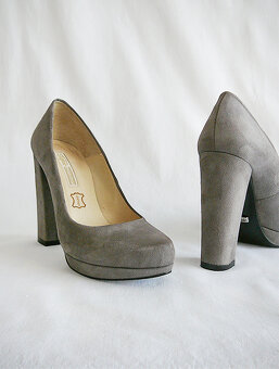 Semišové lodičky 36 Buffalo London - 5