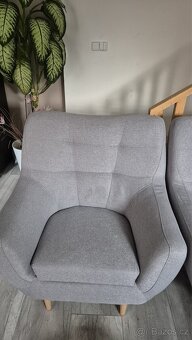 Gauč / pohovka / dvojsedák s křeslem - 5