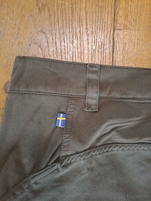 Dámské outdoorové kalhoty Fjällräven hnědé barvy - 5