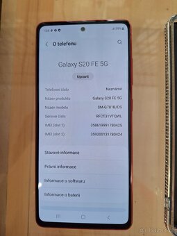 Samsung Galaxy S20 FE 5G, 128GB Dual SIM Red - 5