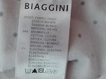 LETNÍ DÁMSKÉ BÍLÉ TRIČKO - vel.M/L / zn.Biaggini - 5