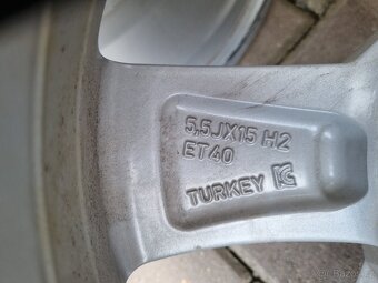 Alukola Škoda Fabia 4. 15"5X100 J5.5 ET40 - 5