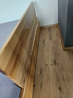 Dřevěná zábrana k posteli - masiv - 5