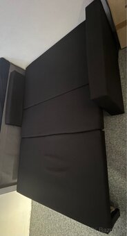 Gauč rozkládací černý - 5