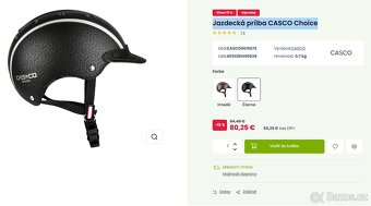 Jazdecká prilba CASCO Choice, veľkosť S (52-56 cm) - 5