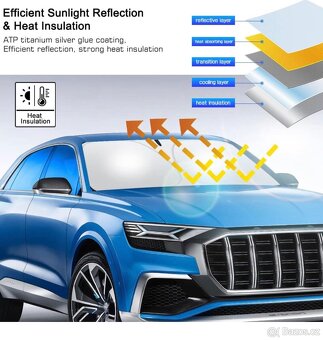 Ochrana proti slunci na čelní sklo pro auto - 5