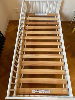 Dětská postel IKEA + rošt + matrace - 5