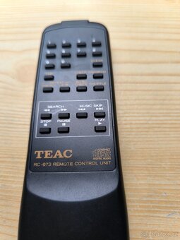 Pěkný Dálkový ovladač CD TEAC RC-853 + Nové Baterie. - 5