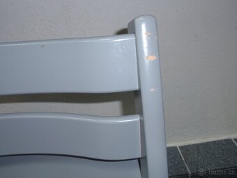 TOP MASIVNÍ DŘEVĚNÁ ROSTOUCÍ ŽIDLE STOKKE TRIPP TRAPP ŠEDÁ - 5