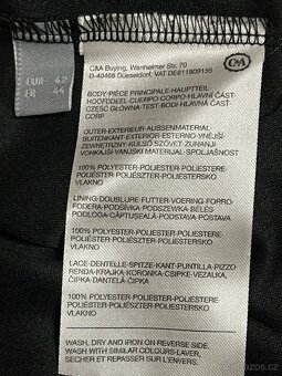 Černé šaty (párty, malé černé) - C&A, Camaieu - 5