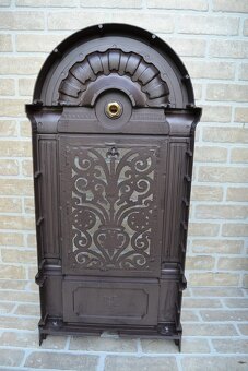 Zahradní kovová výlevka - kašna 82 cm - hnědá AKCE - 5