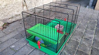 Větší klec pro hlodavce 28x50x32cm včetně příslušenství - 5