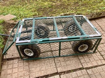 Ruční zahradní nákladní vozík s odnímatelnou plachtou - 5