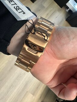 Stylové unisex hodinky JET SET Milan Rose Gold J6280R-162 - 5