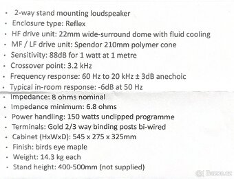 Predam audiofilske sustavy Spendor SP2/3 - 5