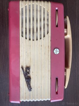 Staré radio TESLA Minor + originální pouzdro - 5