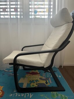 IKEA Křeslo a podnožka POANG - 5