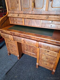 Starožitný kořenicový psací stůl - 5