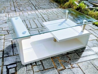 Konferenční stolek JULIEN bílý. Cena 1500,-Kč - 5