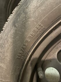 Opel astra - 4 plechove disky s pneumatikami - 5