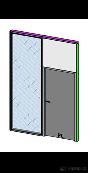 Kancelářské prosklené příčky stěny moduly - 5