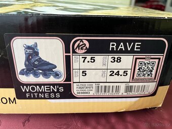K2 Rave inline/kolečkové brusle vel. 38 - 5