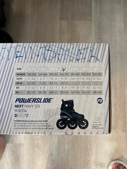 Prodám inline brusle Powerslide Next Navy 125 - 5