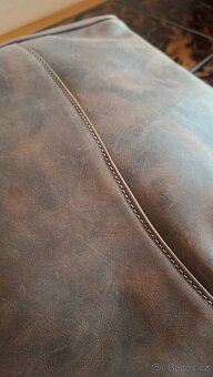 Kabelka kožená hnědá zn. P.Hajn - 5