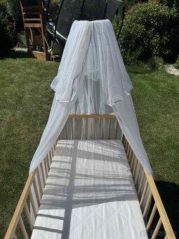 SNIGLAR Dětská postýlka, buk, 60x120 cm - 5