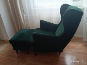 Křeslo IKEA Strandmon s podnožkou - 5