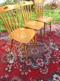 Nabízím retro židle Ton Ironica. Pevná konstrukce. Jen co j - 5