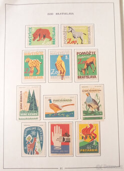 Album 363 zápalkových nálepek Slovensko 1961–1963 - 5