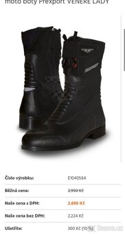 Boty na motorku Prexport vel 40 pro ženy - 5