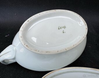 ART DECO - SADA PORCELÁNU, MÍSA, OMÁČNÍK - 5