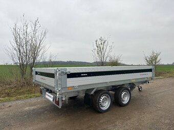 Přívěs - třístranný sklápěč, 3500kg - 5