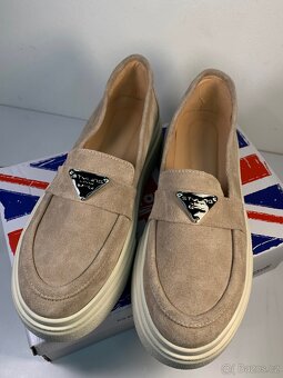 Dámské Loafers/ Mokasíny Kůže Nove - 5