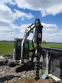 Kuželová štípačka půdní vrták míchačka na minibagr - 5