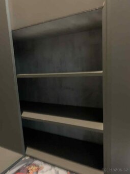 Šatník rohová skříň Tablo, šedá/enigma - 5