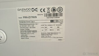 Nefunkční A. lednice Daewoo FRN-Z17B2S - 5