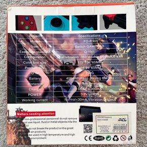 Bluetooth bezdrátový ovladač Nintendo Switch, PS3 a další. - 5