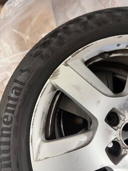 Originál Alu kola Audi 5x112 r17 - letní pneu Continental - 5