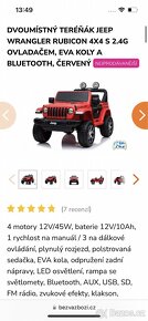Jeep elektrické autíčko - 5