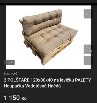 Paletový nábytek s polstry - 5