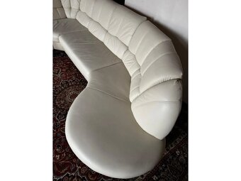 Rohová kožená sedací souprava,3302 - 5