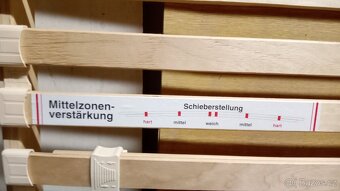 kovová postel 90x200 s lamelovým roštem - 5