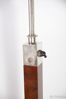 Art Deco Podlahová Lampa Kořenice Ořech - 5