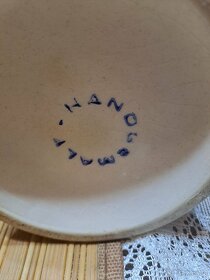 Starožitný korbel, keramický, značený - 5