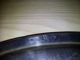 0,5kg stříbrný talíř Anglie - 5